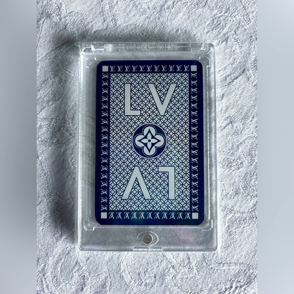♠️ Louis Vuitton Navy and White Card Deck - Picture 1 of 2